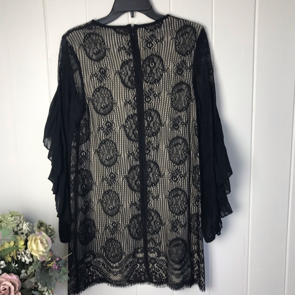 Elliatt Black Pleated Ruffle Cocktail Dress - Picture 14 of 15